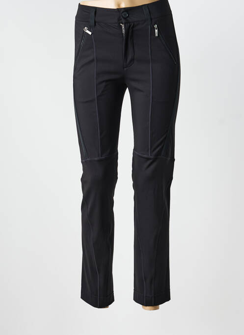 Pantalon slim tissage popeline taille normale noir HIGH femme