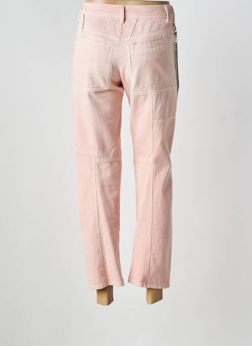 Jeans coupe droite rose HIGH femme