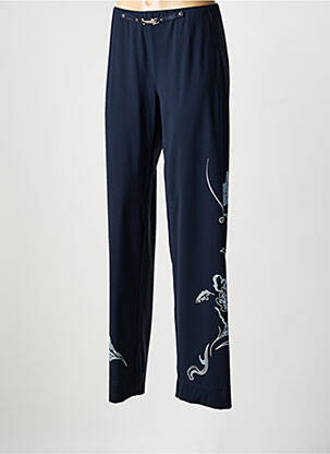 Pantalon droit stretch taille normale bleu HIGH femme