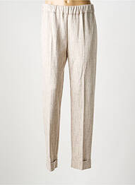 Pantalon slim taille élastique taille normale beige D.EXTERIOR femme