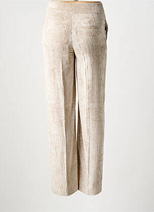 Pantalon droit stretch taille normale beige D.EXTERIOR femme