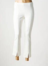 Pantalon 7/8 taille haute taille haute beige LIVIANA CONTI femme