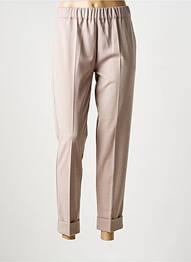 Pantalon 7/8 taille élastique taille normale marron D.EXTERIOR femme