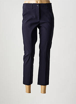 Pantalon 7/8 tissage popeline taille normale bleu LIVIANA CONTI femme