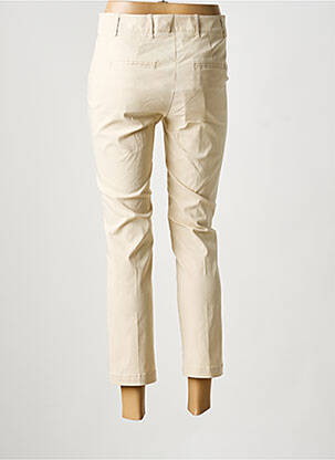 Pantalon 7/8 tissage popeline taille normale beige LIVIANA CONTI femme