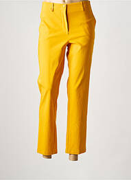 Pantalon 7/8 tissage popeline taille normale jaune LIVIANA CONTI femme