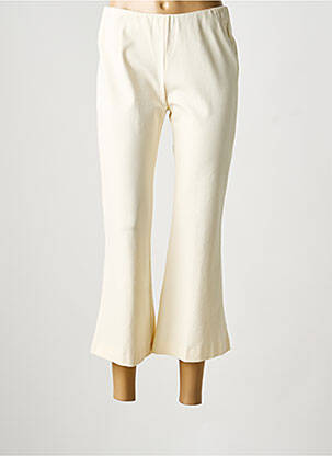 Pantalon 7/8 taille élastique taille normale beige LIVIANA CONTI femme