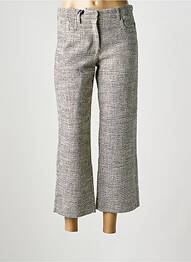 Pantalon 7/8 fermeture zippée sous rabat boutonné taille normale noir MAX MARA femme