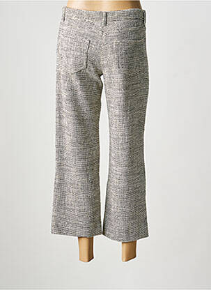 Pantalon 7/8 fermeture zippée sous rabat boutonné taille normale noir MAX MARA femme