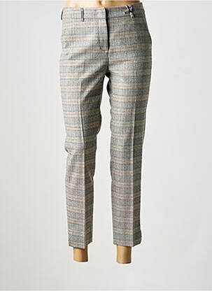 Pantalon 7/8 taille à pinces taille normale gris PESERICO femme