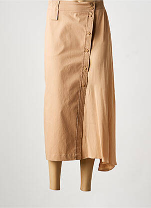 Jupe longue coupe asymétrique rose SPORTMAX femme