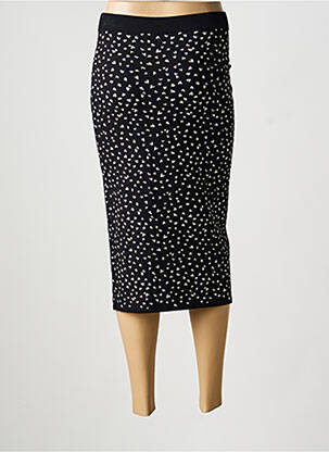 Jupe mi-longue stretch noir MAX MARA femme