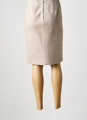 Jupe mi-longue taille à pinces beige PAULE KA femme
