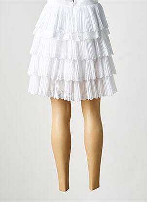 Jupe courte coupe évasée blanc N°21 femme
