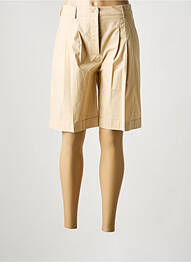 Bermuda taille à pinces taille normale beige PIAZZA SEMPIONE femme