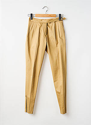 Pantalon 7/8 tissage popeline taille normale beige BARBARA BUI femme