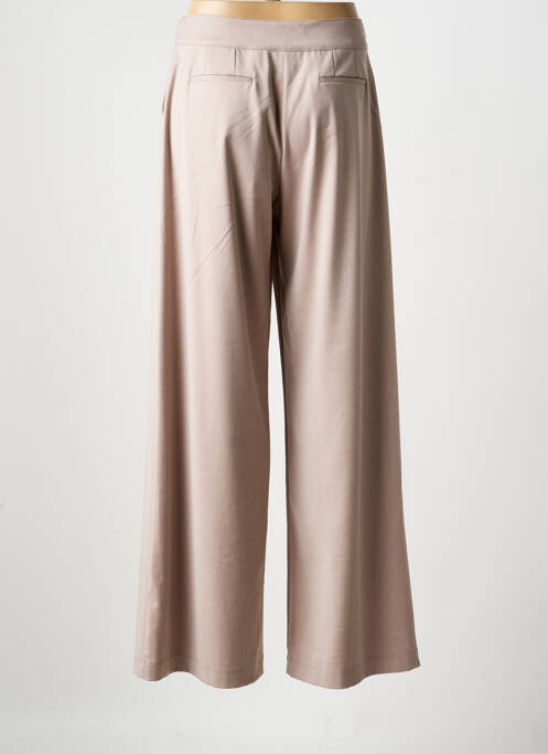 Pantalon large taille à pinces taille haute marron D.EXTERIOR femme