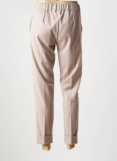Pantalon 7/8 taille élastique taille normale marron D.EXTERIOR femme