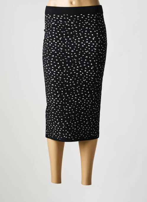Jupe mi-longue taille haute noir MAX MARA femme