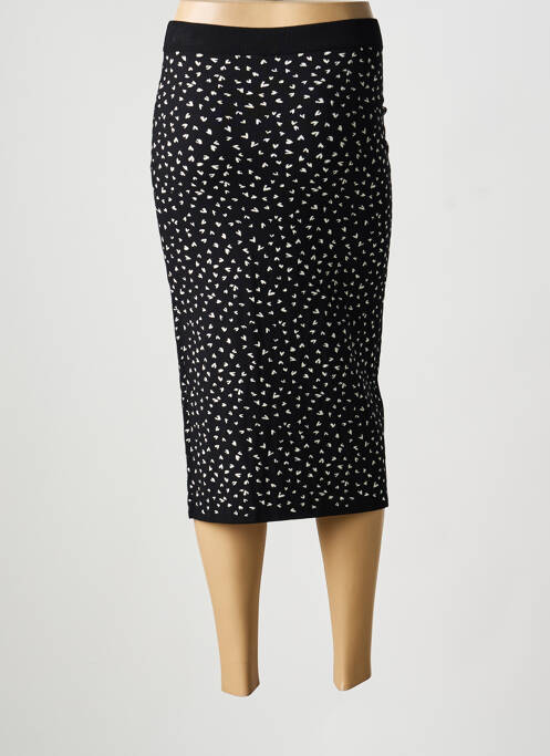 Jupe mi-longue taille haute noir MAX MARA femme