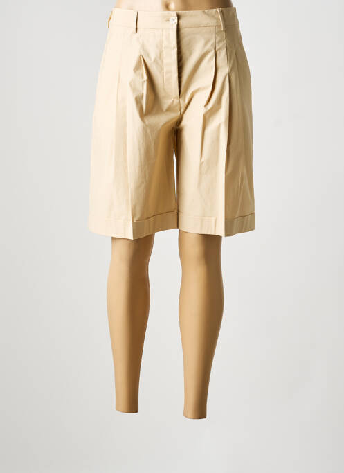 Bermuda taille à pinces taille normale beige PIAZZA SEMPIONE femme