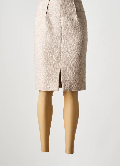 Jupe mi-longue beige PAUL KA femme