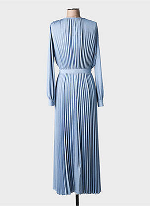 Robe longue manches longues manches longues bleu MARELLA femme
