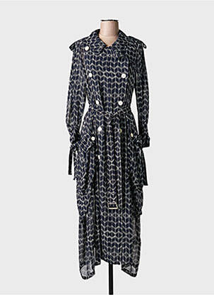 Robe longue manches longues manches longues bleu HIGH femme