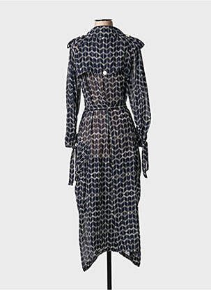 Robe longue manches longues manches longues bleu HIGH femme