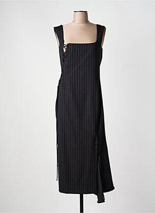 Robe mi-longue sans manche sans manche noir SPORTMAX femme