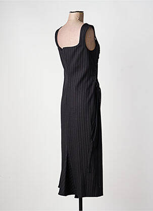 Robe mi-longue sans manche sans manche noir SPORTMAX femme