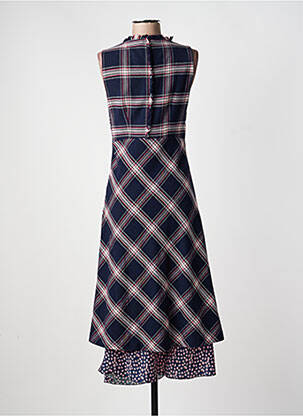 Robe longue sans manche sans manche bleu ERMANO femme