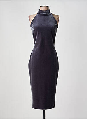 Robe mi-longue sans manche sans manche gris CHIARA BONI femme