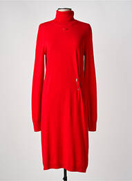 Robe pull stretch manches longues rouge BARBARA BUI femme