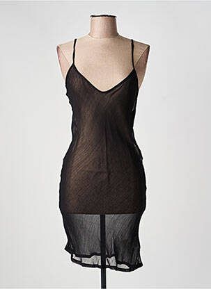Jupon /fond de robe légère et transparente noir ARMANI femme