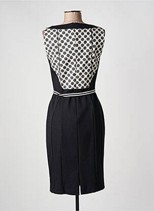 Robe mi-longue sans manche sans manche noir LAUREL femme