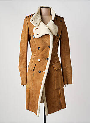 Manteau long poches sans capuche marron BARBARA BUI femme