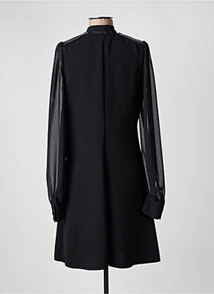 Robe mi-longue manches longues manches longues noir BARBARA BUI femme