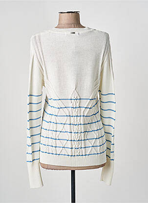 Pull maille souple et aérée manches longues beige HIGH femme