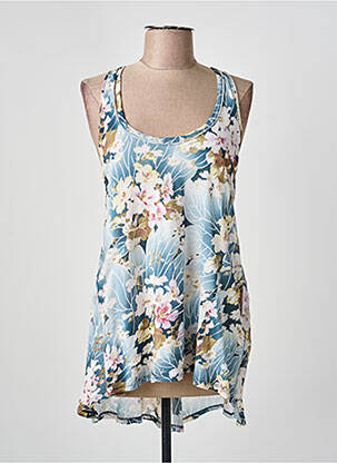 Tunique sans manche coupe fluide bleu HIGH femme