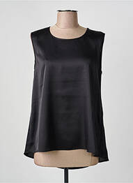Top coupe fluide sans manche noir HIGH femme