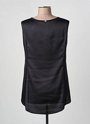 Top coupe fluide sans manche noir HIGH femme