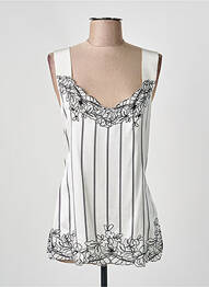 Top stretch fines bretelles blanc ERMANNO SCERVINO femme