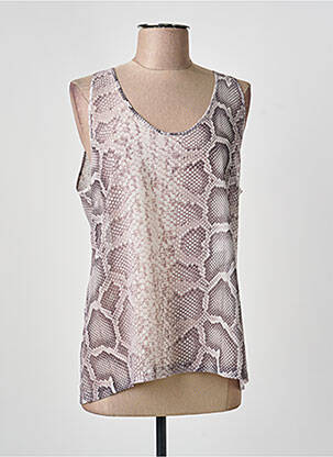 Top coupe fluide sans manche marron BARBARA BUI femme