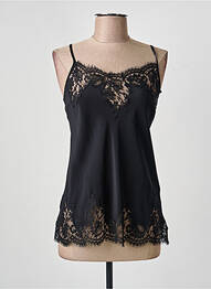 Top stretch fines bretelles noir ERMANNO SCERVINO femme