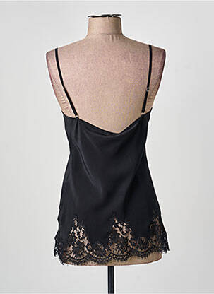 Top stretch fines bretelles noir ERMANNO SCERVINO femme