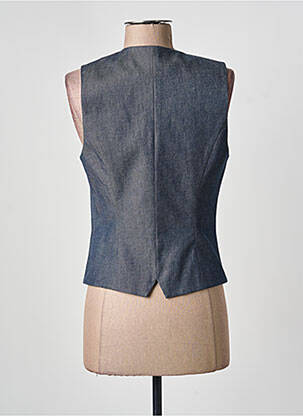 Gilet sans manche doublure bleu BARBARA BUJ femme