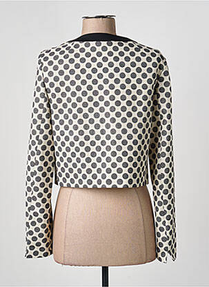 Veste chic tissage crêpe beige LAUREL femme