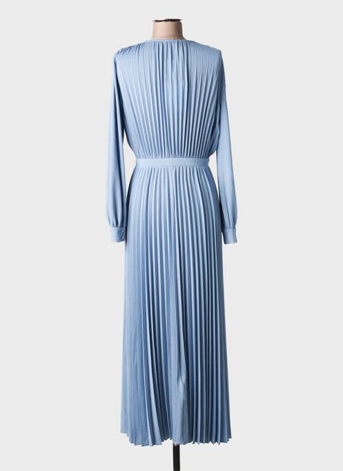 Robe longue manches longues manches longues bleu MARELLA femme