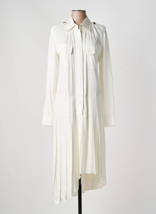 Robe longue manches longues manches longues beige BARBARA LEBEK femme